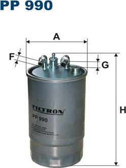 Filtron PP990 - Fuel filter onlydrive.pro