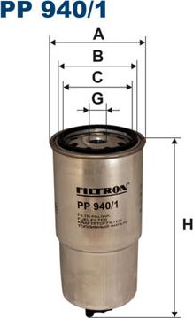 Filtron PP940/1 - Kütusefilter onlydrive.pro