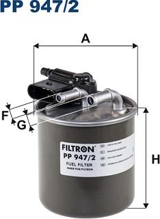 Filtron PP 947/2 - Fuel filter onlydrive.pro