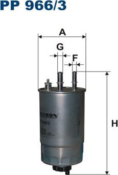 Filtron PP966/3 - Degvielas filtrs onlydrive.pro