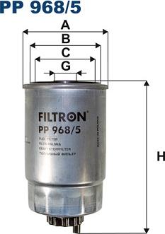 Filtron PP968/5 - Fuel filter onlydrive.pro