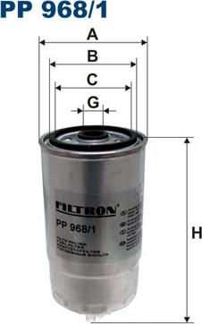 Filtron PP968/1 - Kütusefilter onlydrive.pro