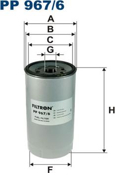 Filtron PP967/6 - Kütusefilter onlydrive.pro