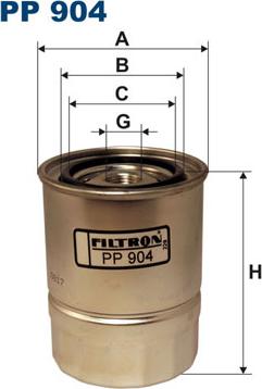 Filtron PP904 - Fuel filter onlydrive.pro