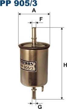 Filtron PP905/3 - Fuel filter onlydrive.pro