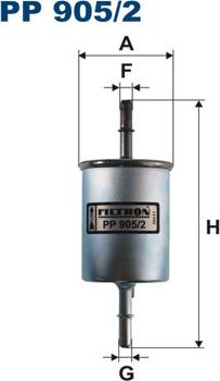 Filtron PP905/2 - Fuel filter onlydrive.pro
