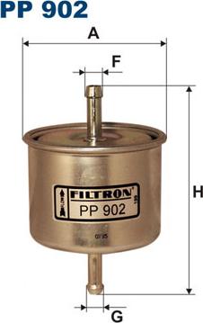 Filtron PP902 - Fuel filter onlydrive.pro