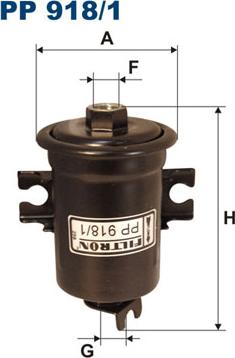 Filtron PP918/1 - Fuel filter onlydrive.pro