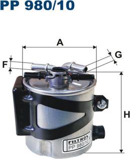 Filtron PP 980/10 - Fuel filter onlydrive.pro