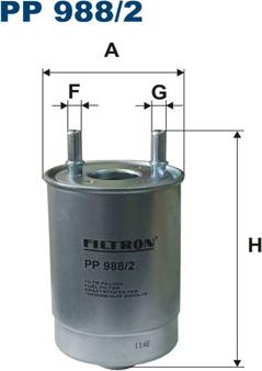 Filtron PP988/2 - Kütusefilter onlydrive.pro