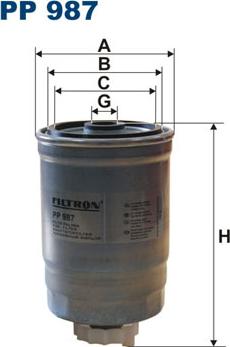Filtron PP 987 - Fuel filter onlydrive.pro