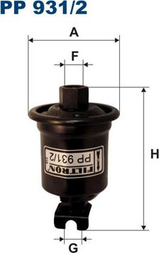 Filtron PP931/2 - Kütusefilter onlydrive.pro