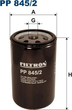 Filtron PP845/2 - Fuel filter onlydrive.pro