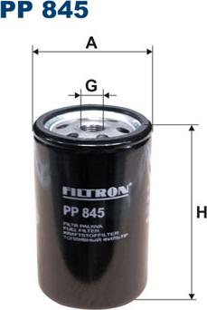 Filtron PP845 - Fuel filter onlydrive.pro