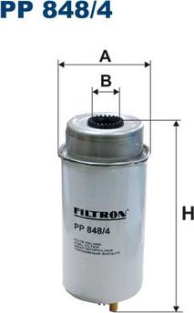 Filtron PP848/4 - Fuel filter onlydrive.pro