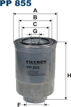 Filtron PP855 - Fuel filter onlydrive.pro