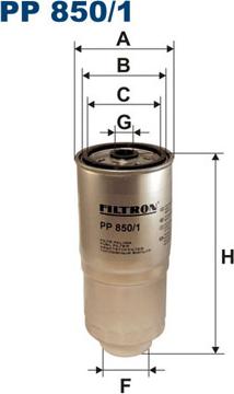 Filtron PP850/1 - Fuel filter onlydrive.pro