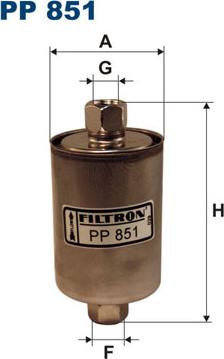 Filtron PP851 - Fuel filter onlydrive.pro