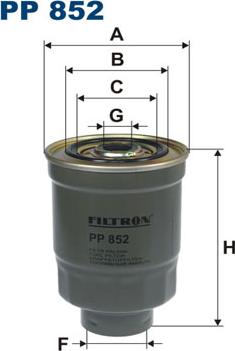 Filtron PP852 - Kütusefilter onlydrive.pro