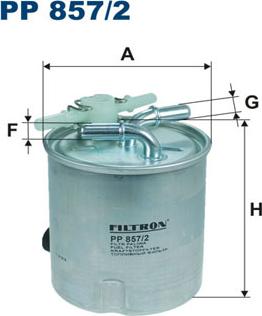 Filtron PP857/2 - Fuel filter onlydrive.pro