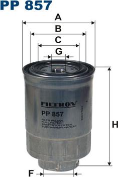 Filtron PP857 - Fuel filter onlydrive.pro
