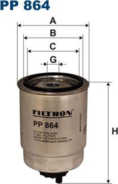 Filtron PP864 - Kütusefilter onlydrive.pro