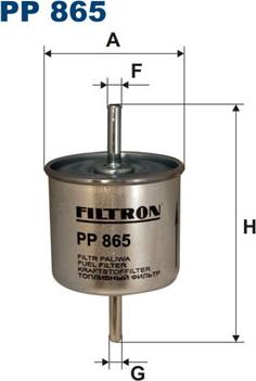 Filtron PP865 - Fuel filter onlydrive.pro
