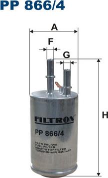 Filtron PP866/4 - Fuel filter onlydrive.pro