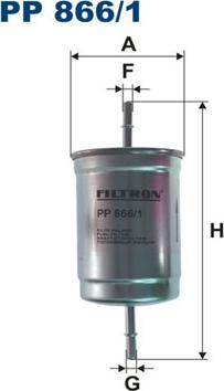 Filtron PP866/1 - Fuel filter onlydrive.pro