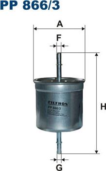 Filtron PP 866/3 - Fuel filter onlydrive.pro