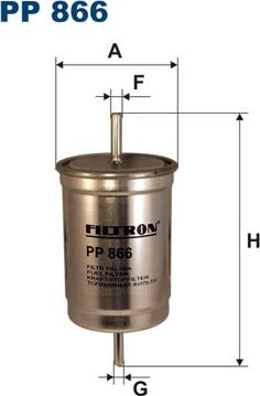 Filtron PP866 - Fuel filter onlydrive.pro