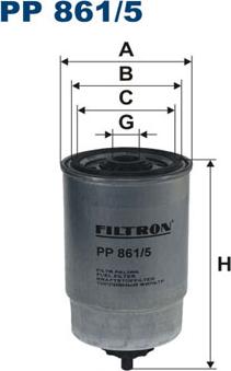 Filtron PP861/5 - Fuel filter onlydrive.pro