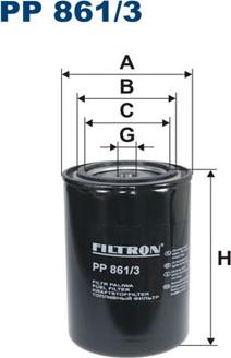 Filtron PP861/3 - Fuel filter onlydrive.pro