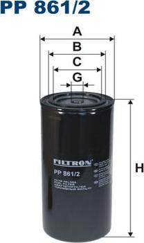 Filtron PP861/2 - Fuel filter onlydrive.pro