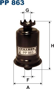 Filtron PP863 - Fuel filter onlydrive.pro