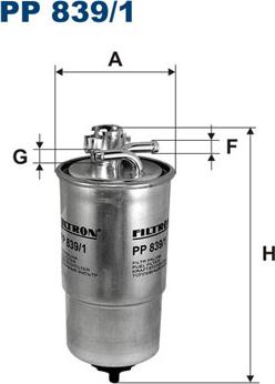 Filtron PP839/1 - Degvielas filtrs onlydrive.pro