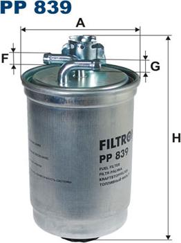 Filtron PP839 - Fuel filter onlydrive.pro