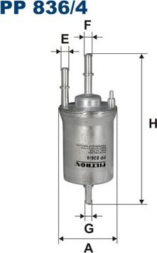 Filtron PP836/4 - Polttoainesuodatin onlydrive.pro