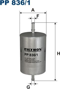 Filtron PP836/1 - Fuel filter onlydrive.pro