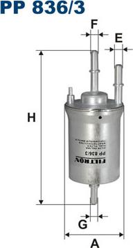 Filtron PP836/3 - Polttoainesuodatin onlydrive.pro