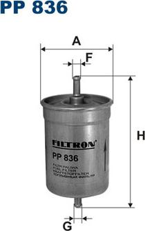Filtron PP836 - Fuel filter onlydrive.pro