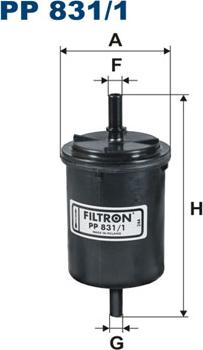 Filtron PP831/1 - Fuel filter onlydrive.pro