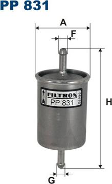 Filtron PP831 - Fuel filter onlydrive.pro