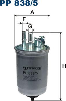 Filtron PP838/5 - Fuel filter onlydrive.pro