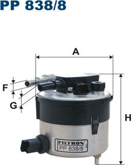 Filtron PP838/8 - Fuel filter onlydrive.pro