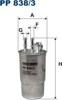 Filtron PP838/3 - Fuel filter onlydrive.pro