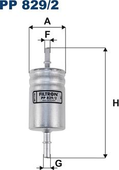 Filtron PP 829/2 - Fuel filter onlydrive.pro