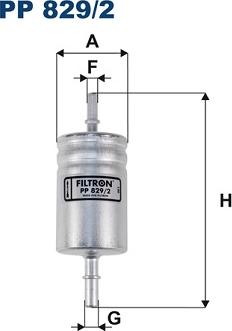 Filtron PP 829/2 - Polttoainesuodatin onlydrive.pro