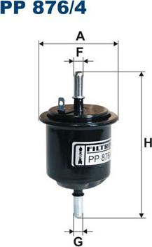 Filtron PP 876/4 - Fuel filter onlydrive.pro
