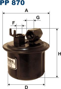 Filtron PP870 - Fuel filter onlydrive.pro